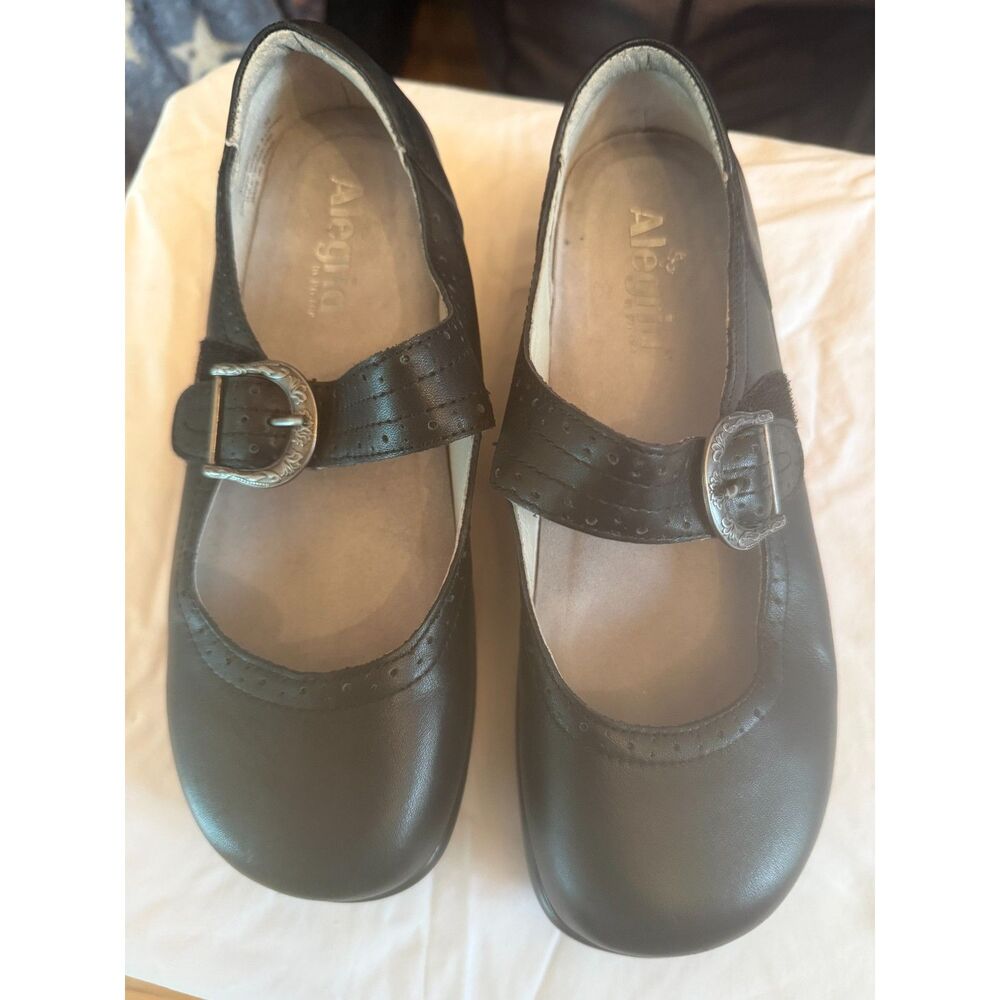 Alegria Kourtney Black Mary Jane Comfort Shoe Size 38 EUC